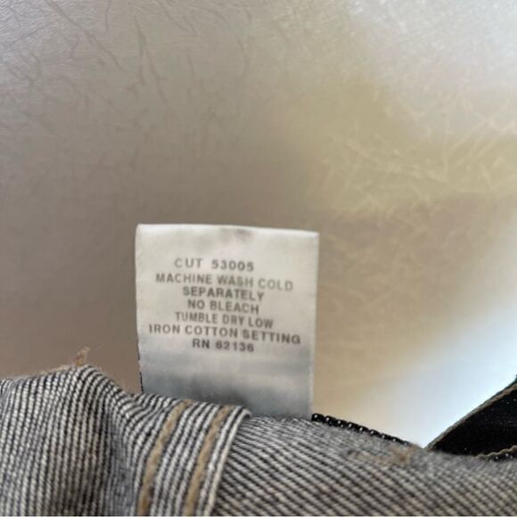 Guess Vintage High Waist Straight Leg Jeans Black 31 - Picture 6 of 9